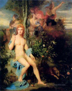  Musa Pintura - Apolo y las nueve musas Simbolismo mitológico bíblico Gustave Moreau